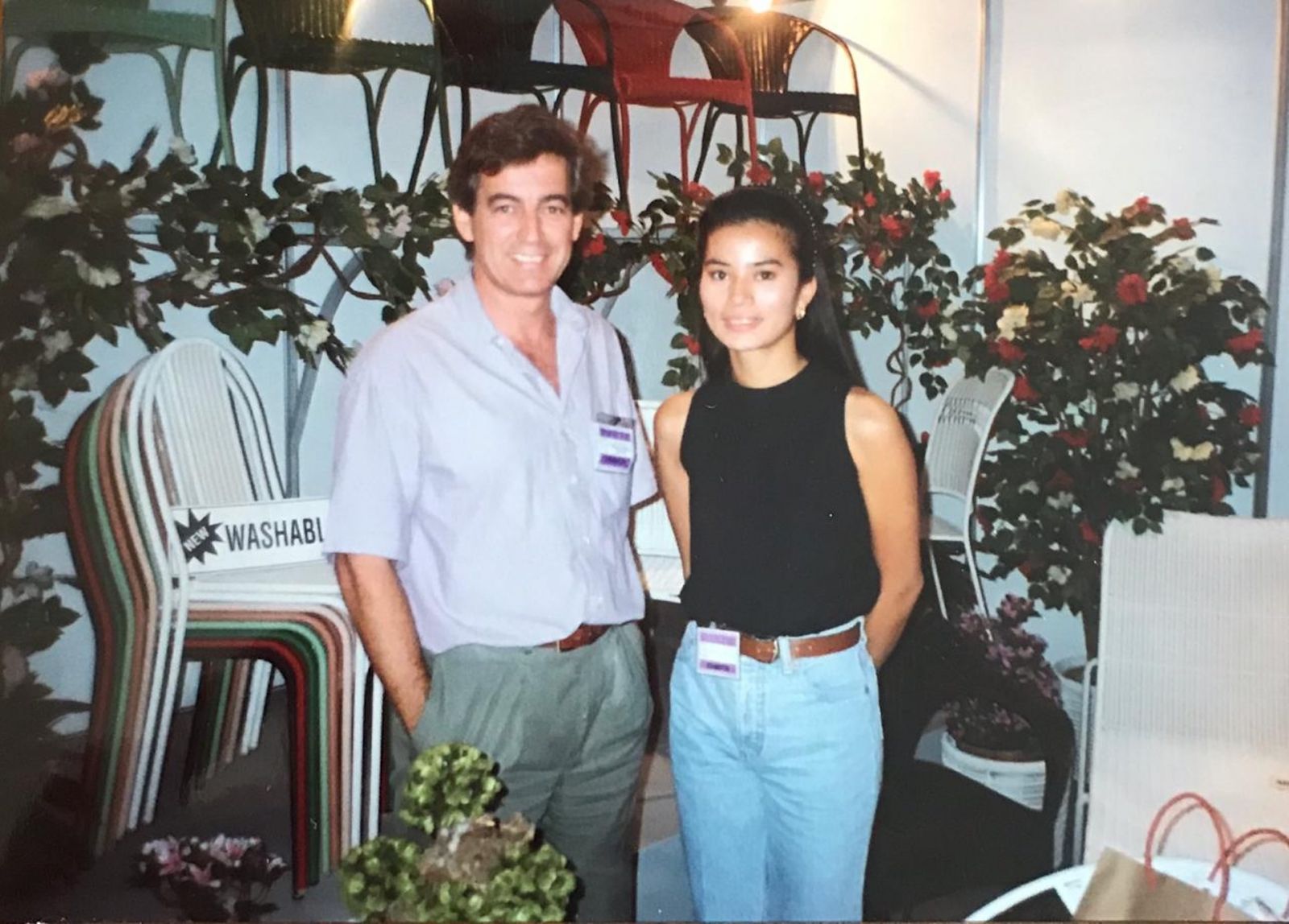 Max Kienle and Zelda Kienle, the founders of luxury Filipino furniture brand Philux, in the 1980s