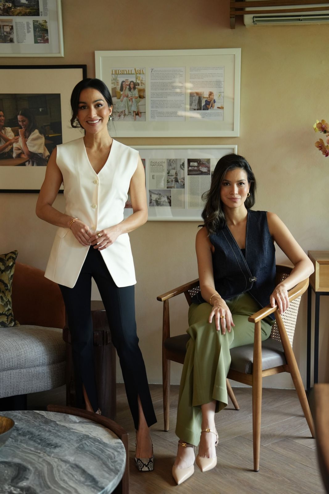 Stephanie Kienle Gonzalez and Jessica Kienle Maxwell of Philux Filipino luxury furniture brand