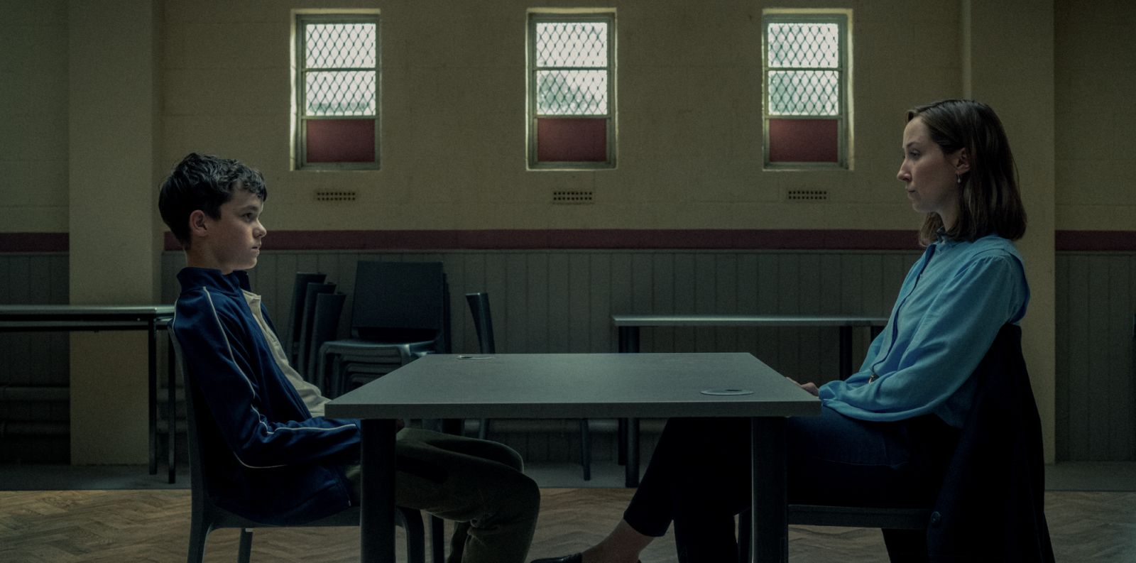 Owen Cooper as Jamie Miller, Erin Doherty as Briony Ariston, in Adolescence. Cr. Courtesy of Ben Blackall/Netflix © 2024 (Credit: Netflix)