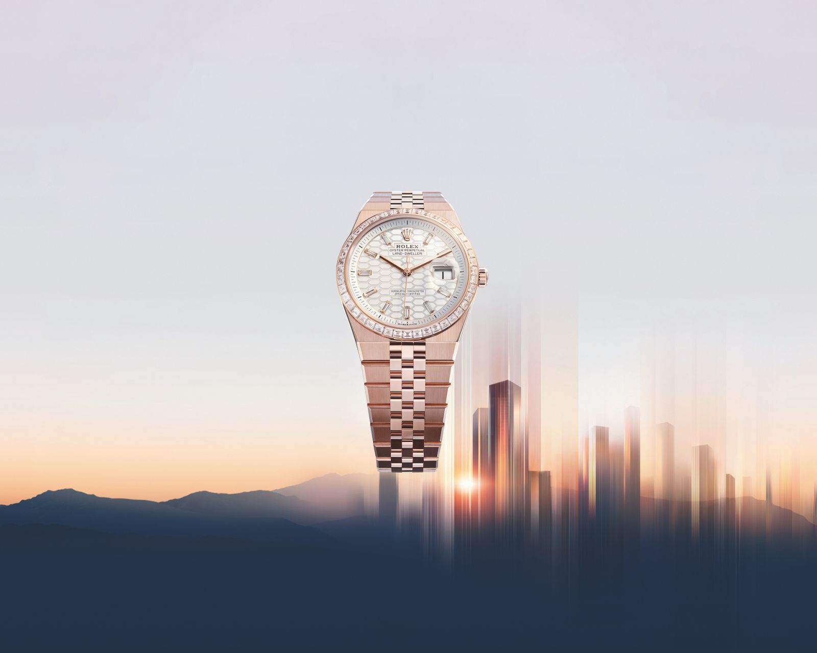 Rolex Land-Dweller in 18-karat Everose gold