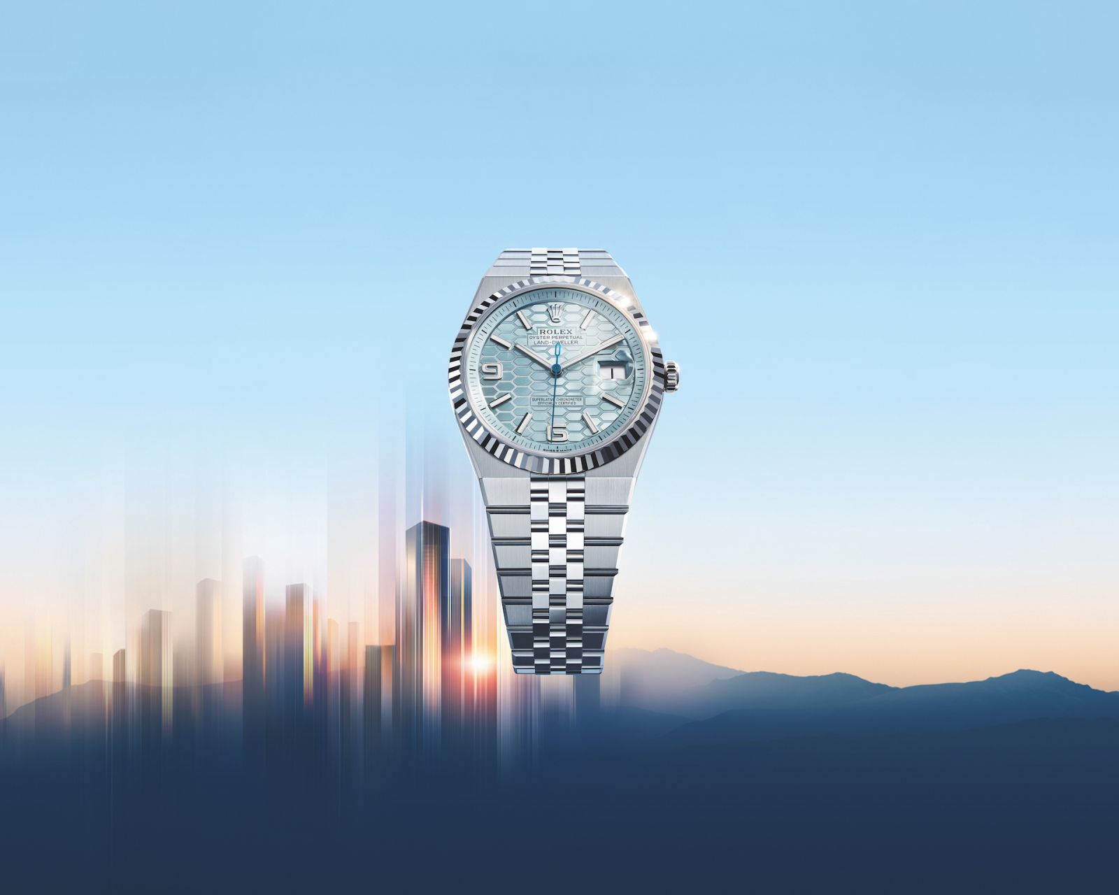 Rolex Land-Dweller in platinum