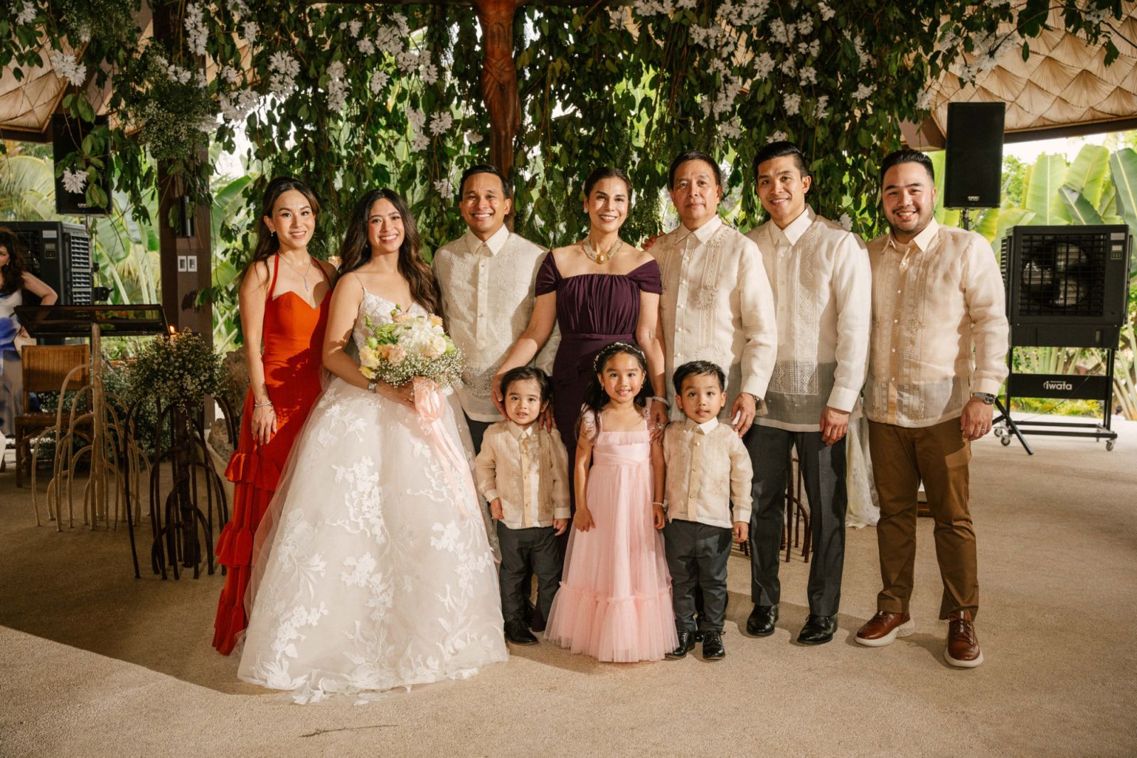 Cathleen Mercado, Caterina and Luigi, Charie Gutierrez-Exconde, Edmundo Exconde, Miggy Exconde, Liam Exconde and kids Lucas Mercado, Caia Mercado, Liam Mercado