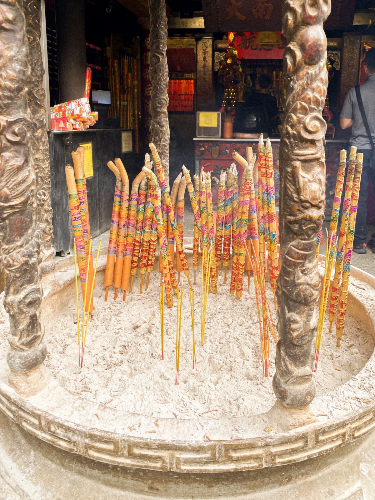 The air is thick with smoke inside the temple due to heady swirls of high-grade incense (Photo: Angela Nicole Guiral)