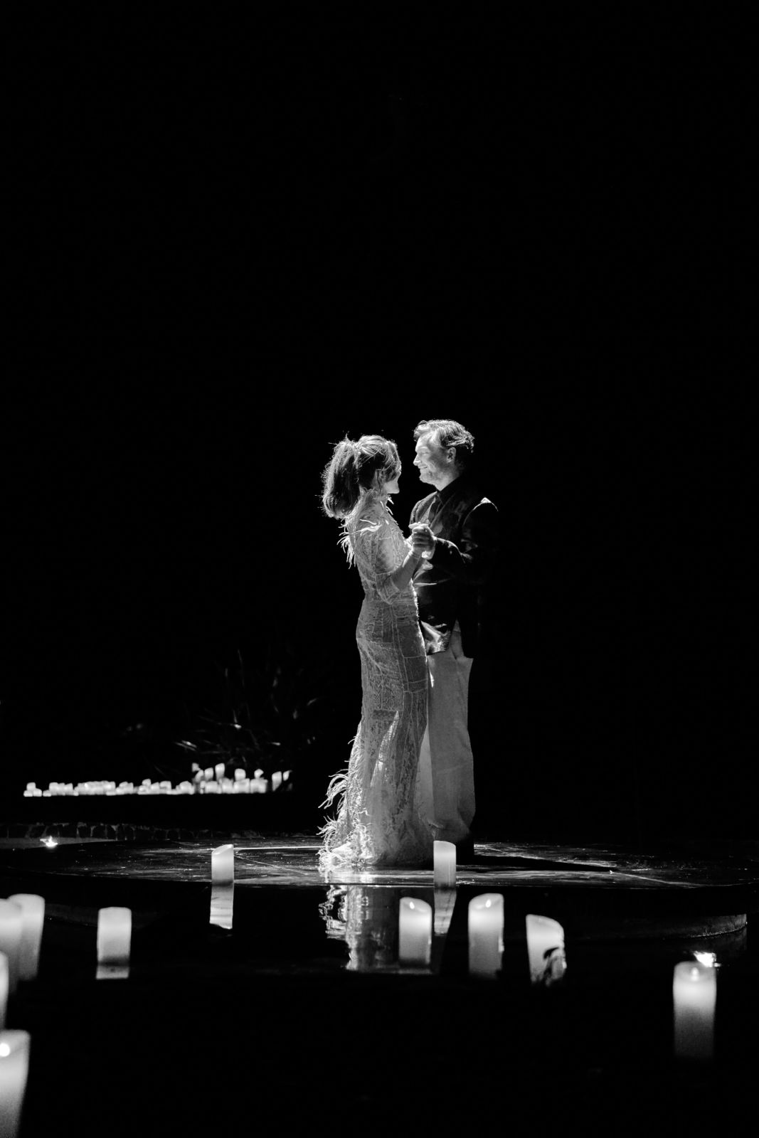 Kifu Augousti and Patrick Coard share an intimate dance during their wedding at Leviste Equestrian Park