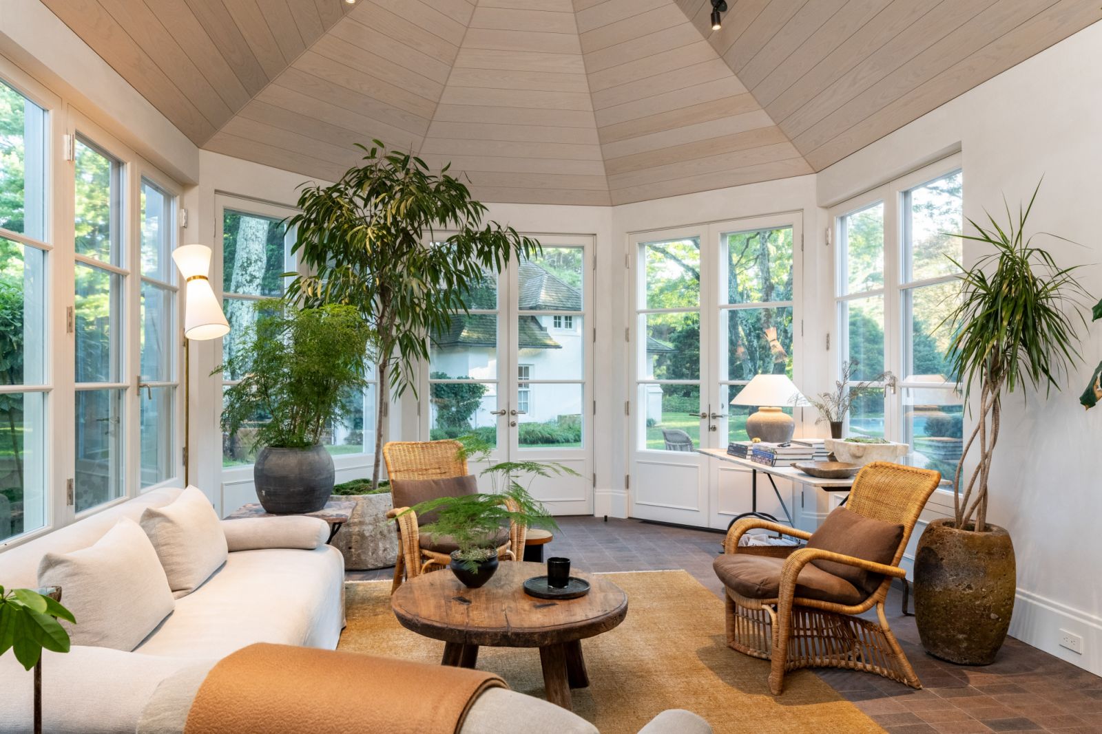 A mix of timeless, vintage pieces with contemporary furnishings to create a soft yet masculine interior