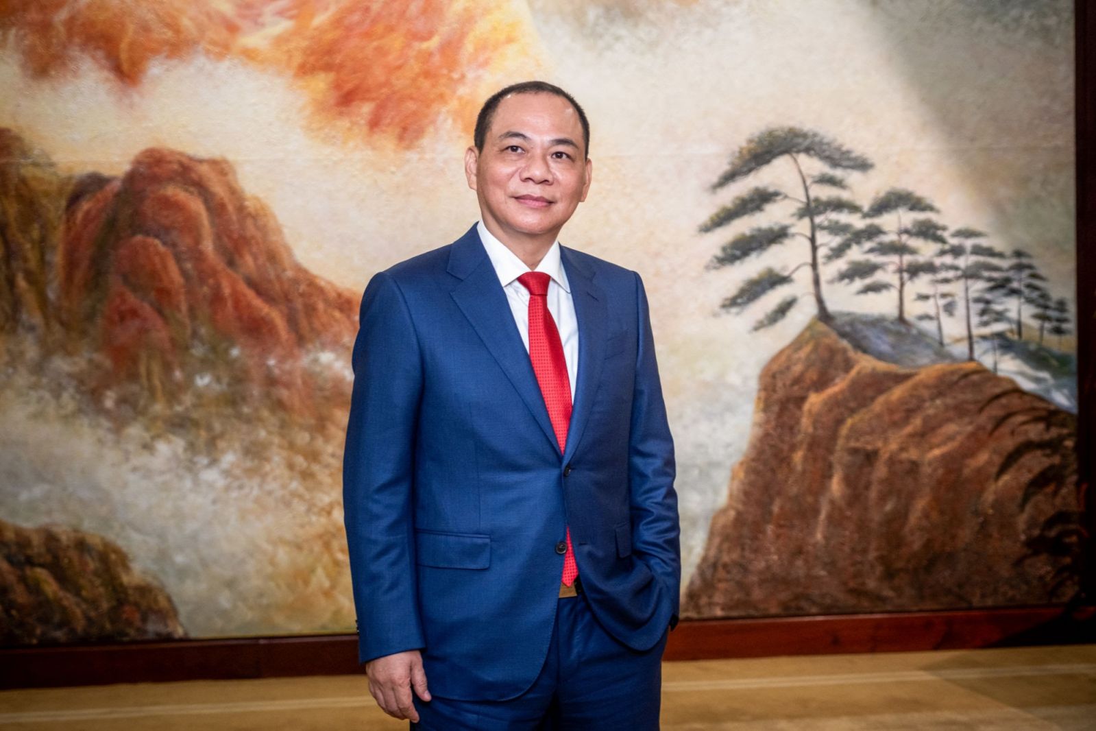 Pham Nhat Vuong, founder of Vingroup JSC, at the company’s headquarters in Hanoi, Vietnam, on Wednesday, 12 June 2024. Vuong, whose wealth is valued at US$5.3 billion, founded Vingroup—the sprawling conglomerate behind VinFast Auto Ltd. Photo: Linh Pham/Bloomberg via Getty Images