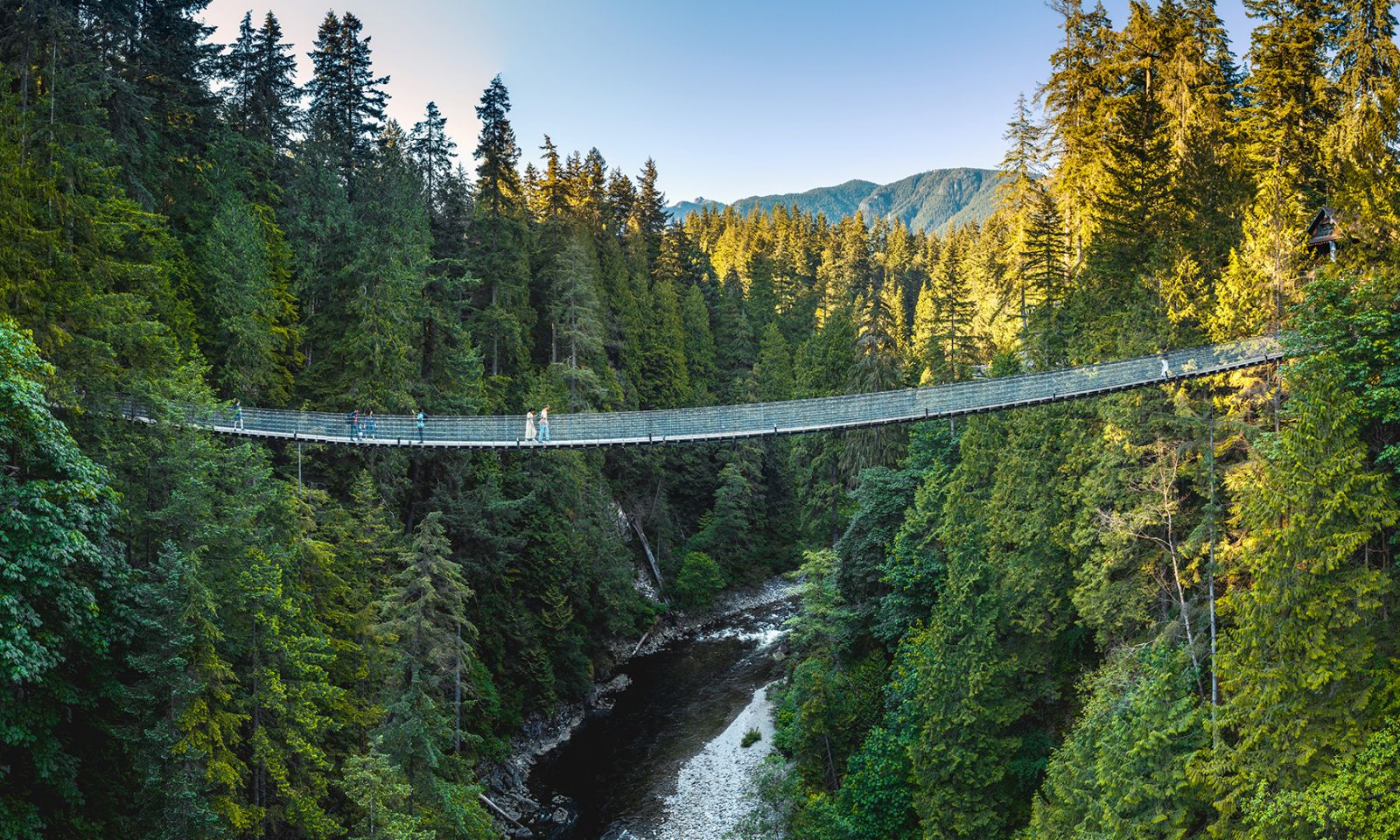The 460-foot long bridge at the Capilano Suspension Bridge Park in Vancouver, Canada (Photo: Capilano Suspension Bridge Park)