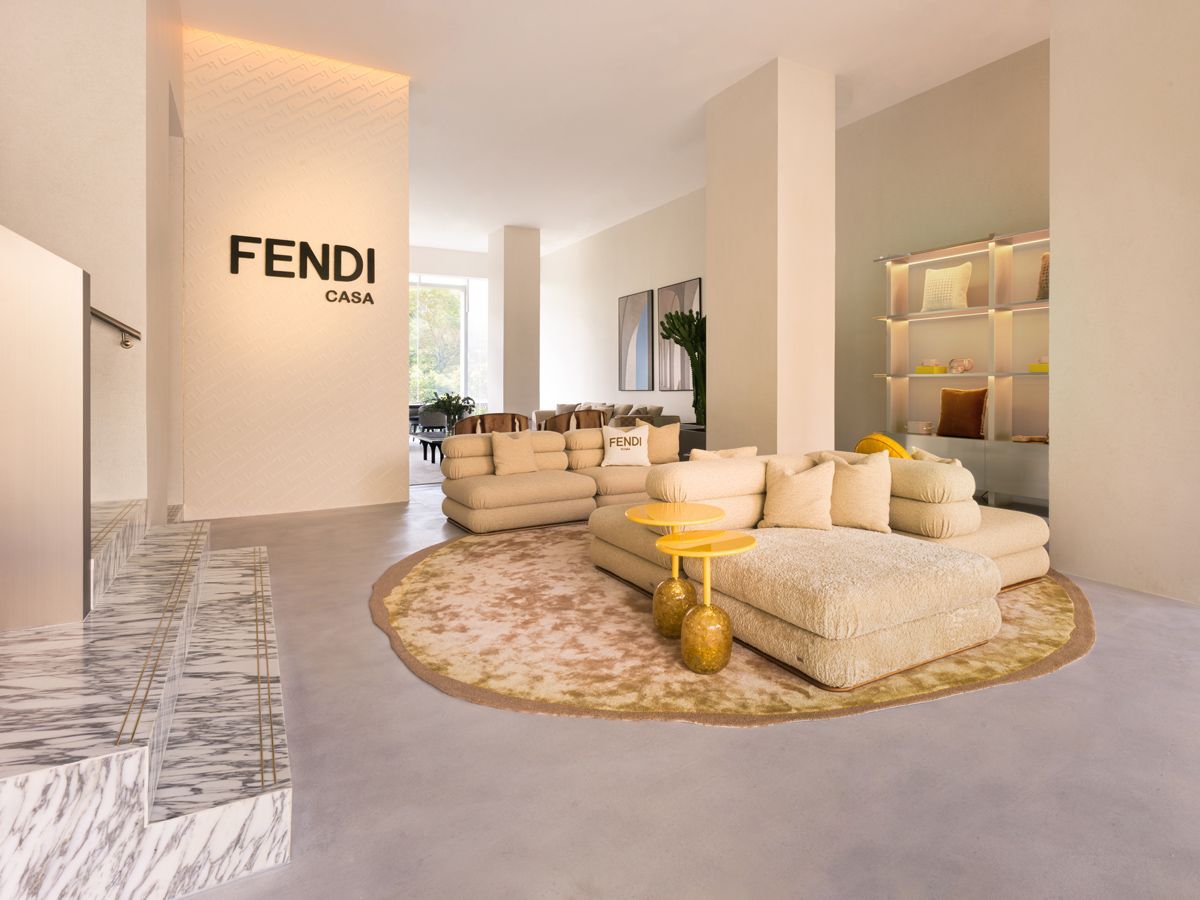 A welcoming entrance to Fendi Casa Singapore