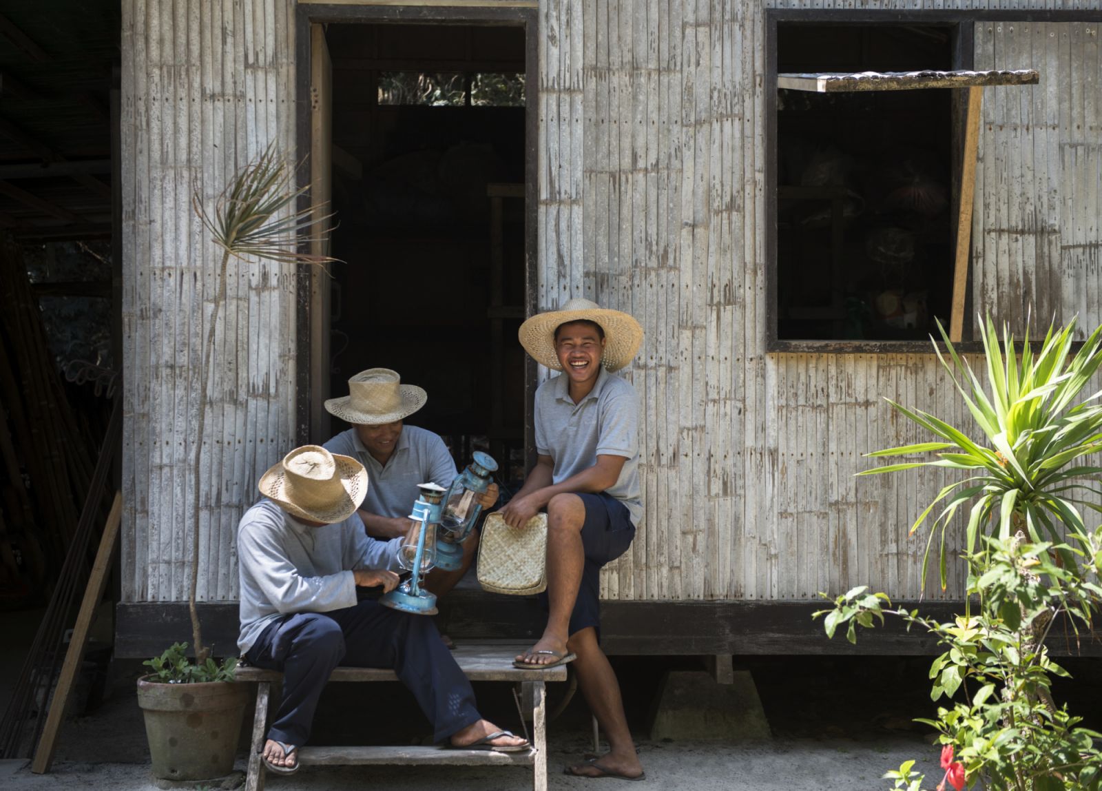 Team members at Amanpulo, Philippines (Photo: Courtesy of Amanpulo)