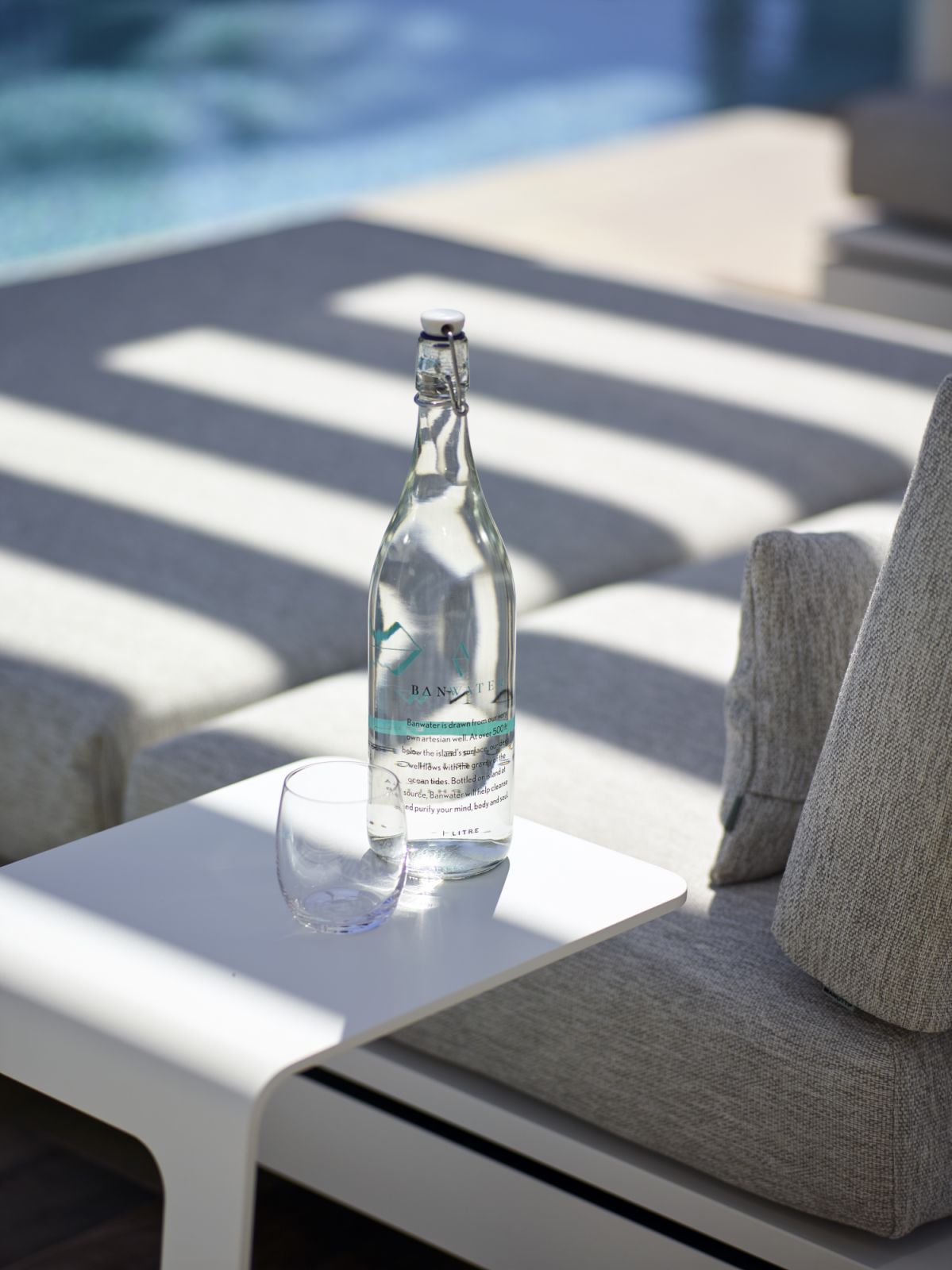 Banwa Private Island eliminates plastic bottle waste by sourcing mineral-rich water from a deep artesian well (Photo: Courtesy of Banwa Private Island)