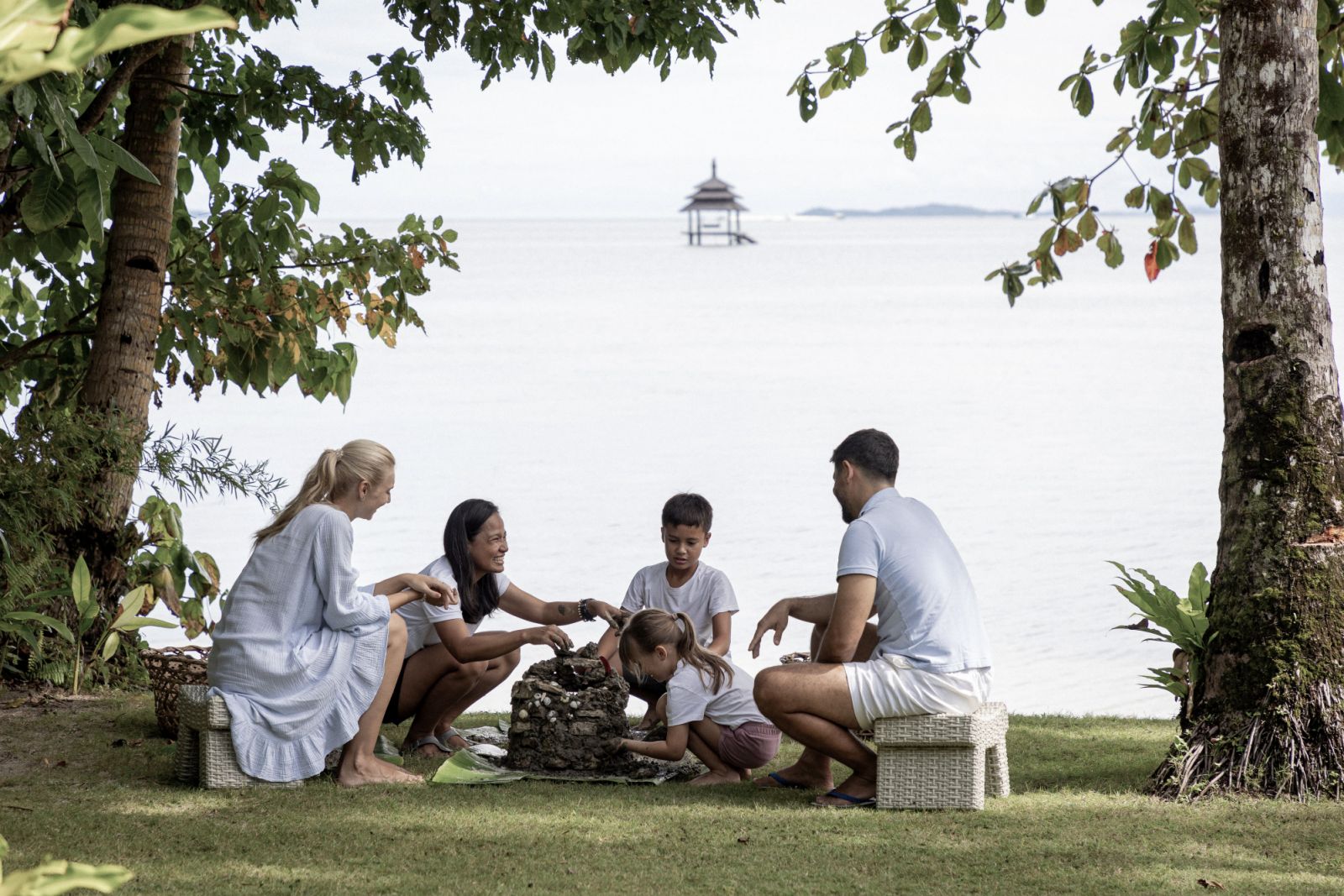 Guests can participate in fish dome-making activities, which provide habitats for marine life and a stable substrate for coral growth (Photo: Courtesy of Nay Palad Hideaway)