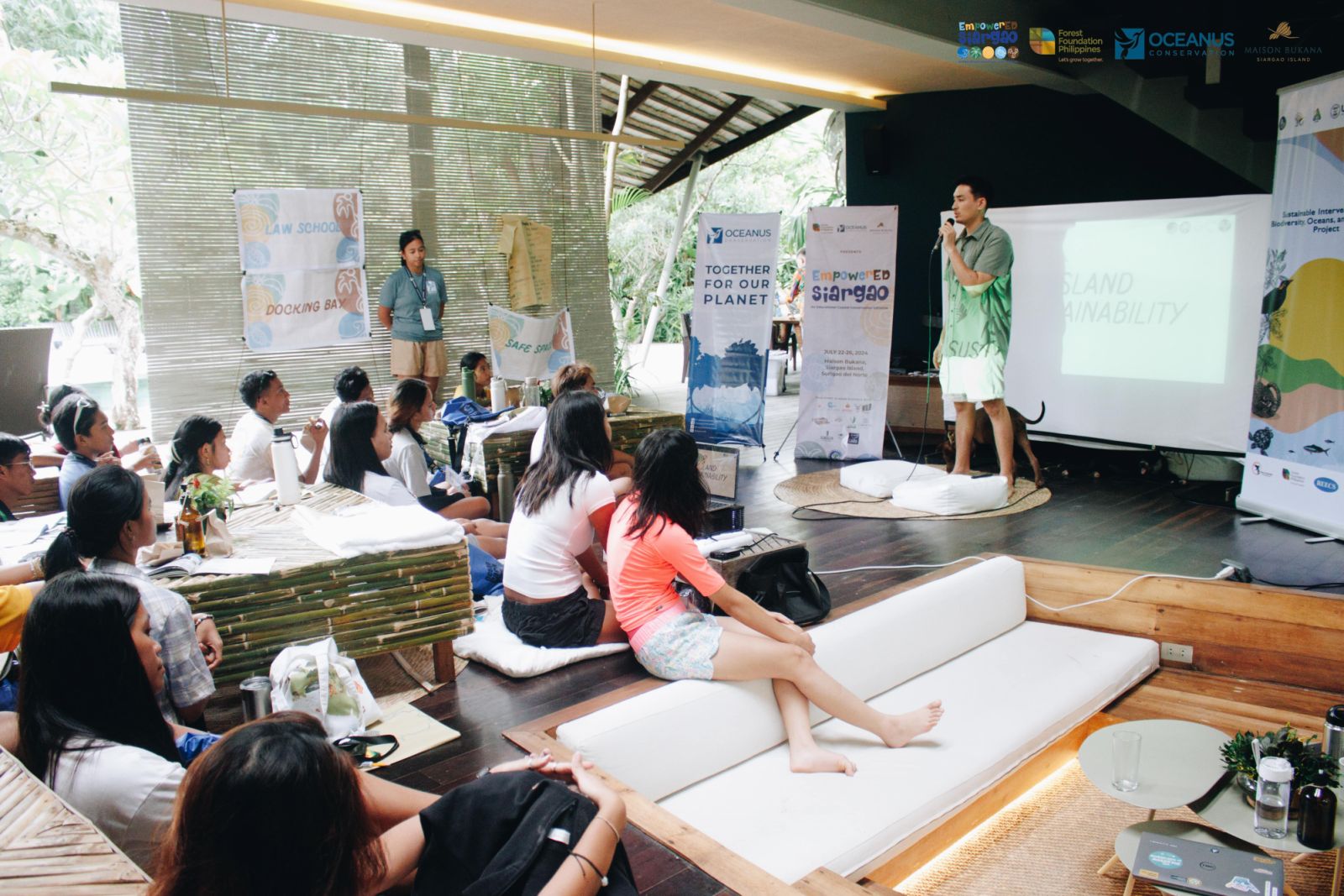 With Oceanus Conservation and Forest Foundation Philippines, Maison Bukana recently organised a successful Environmental Youth Camp, welcoming young leaders from all over the island to expand their knowledge on environmental laws and rights, as well as a progressive shift toward a plant-based diet (Photo: Courtesy of Maison Bukana)