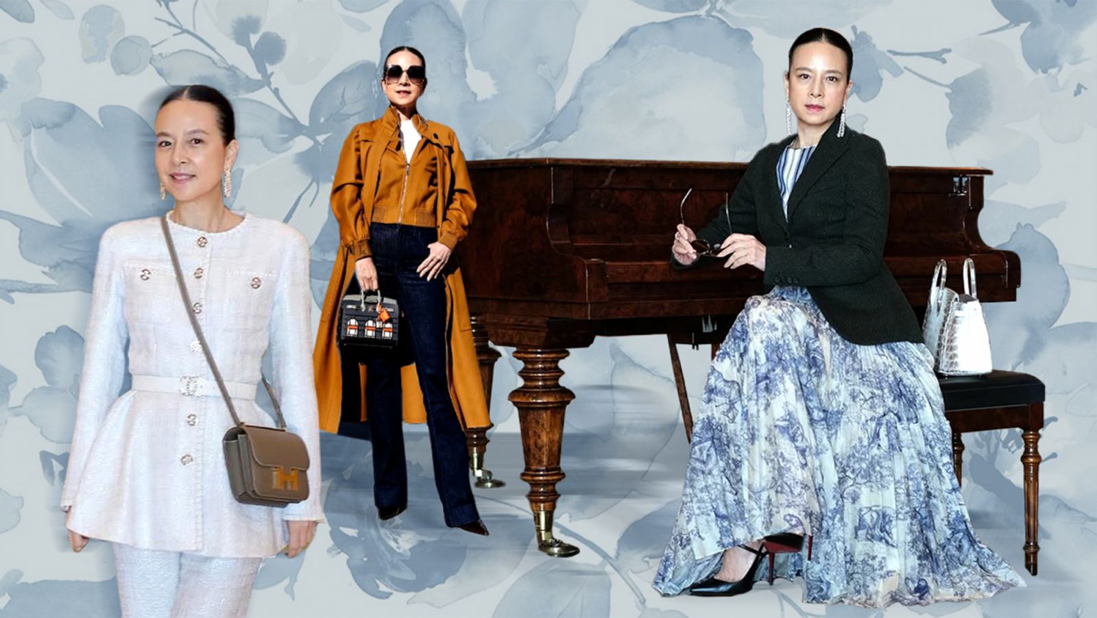 Not only does Madam Pang "stand firm" in the world of the king of sports, but she also dominates the fashion world with her captivating personal style.