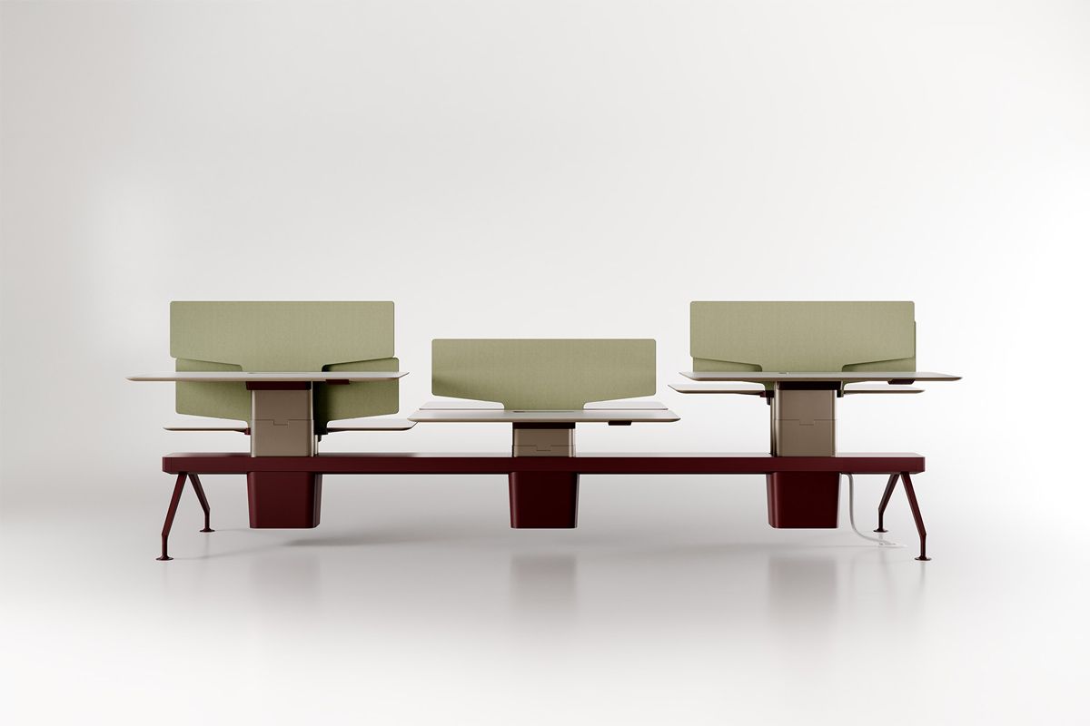 A unifor bench by Antonio Citterio at Milan Design Week 2025