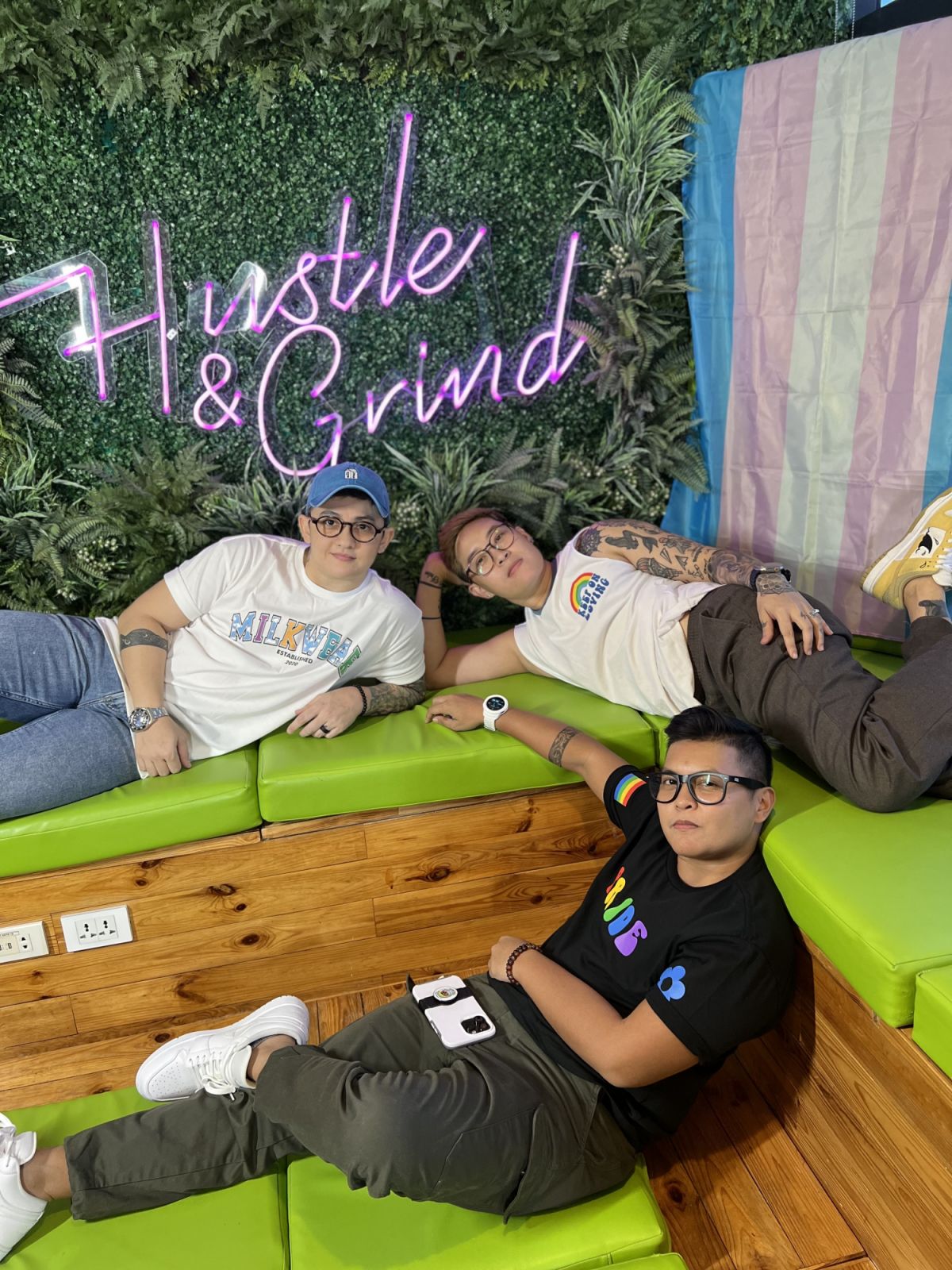 Gian Cruz, Pow Chavez and Bam Terol, the hosts of Spill The T podcast