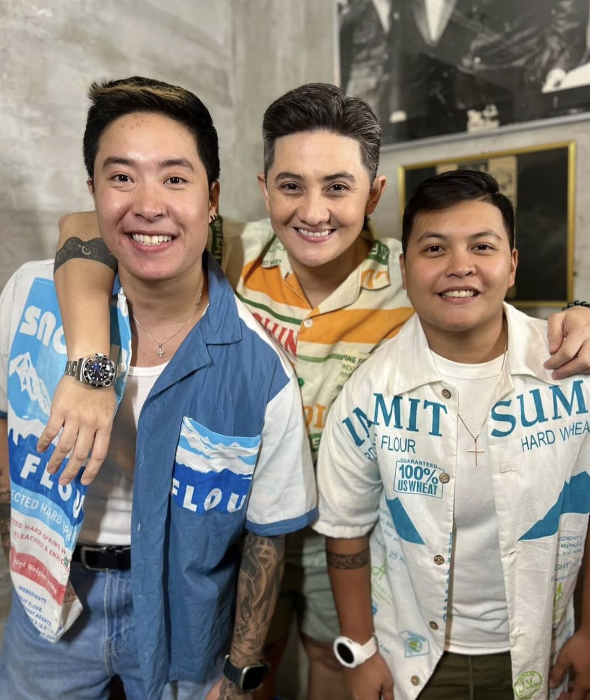 Gian Cruz, Pow Chavez and Bam Terol, the hosts of Spill The T podcast (Photo: Instagram / Macopa)