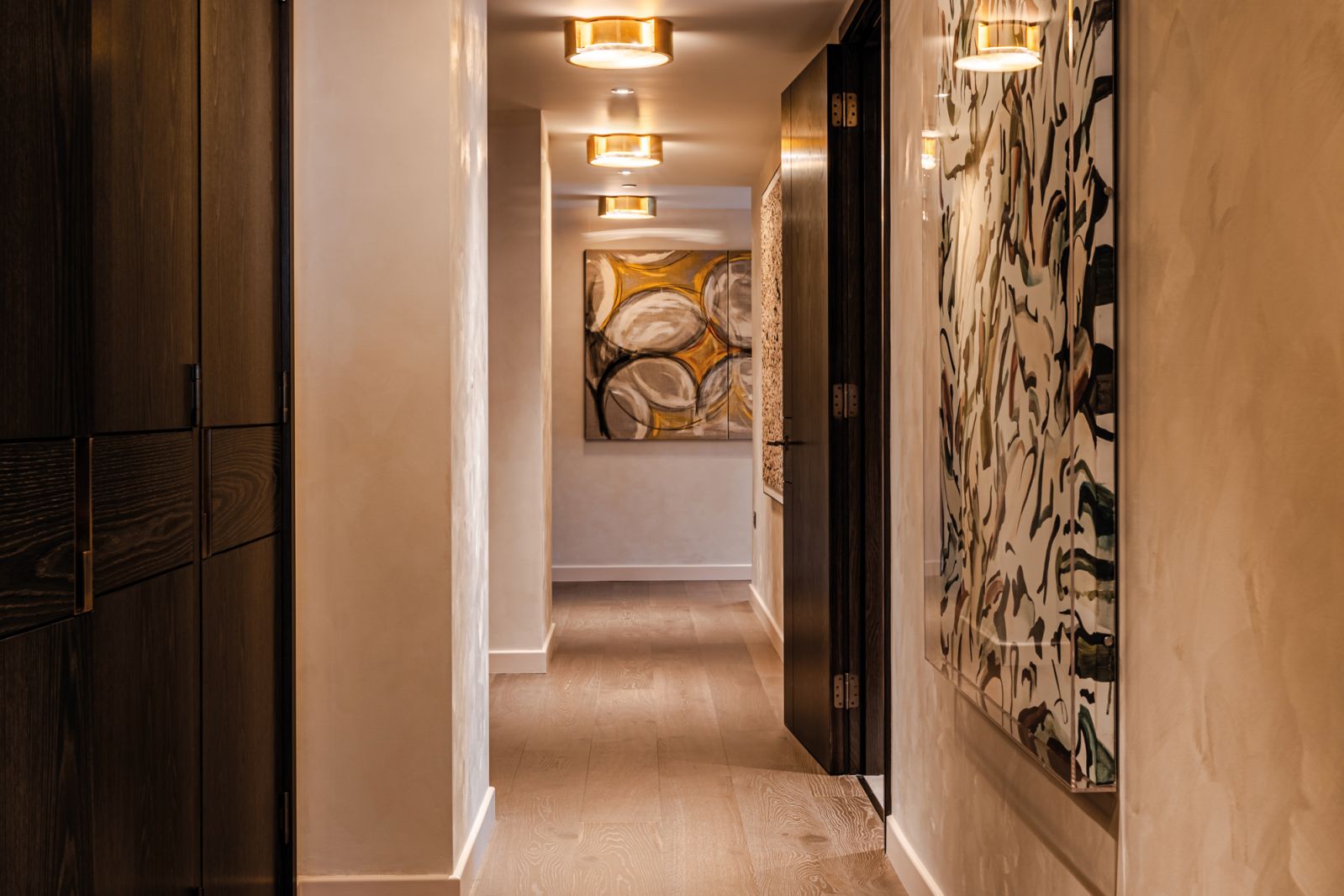 An artful thread runs down this corridor