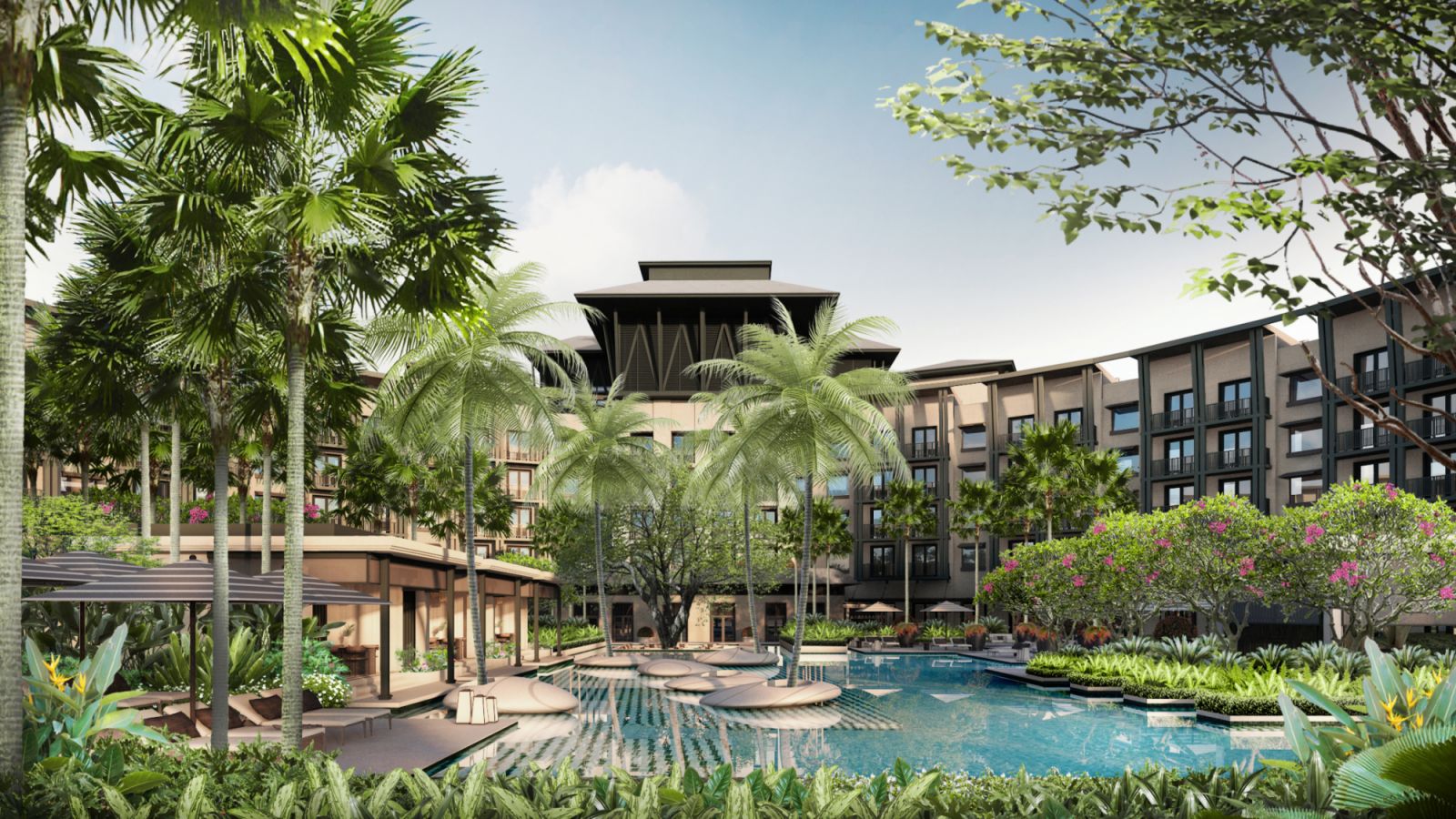 The Laurus, a Luxury Collection Resort, is a five-storey 183-all-suite luxury hotel nestled at the edge of a lush
tropical forest next to Resorts World Sentosa. Photo: Resorts World Sentosa