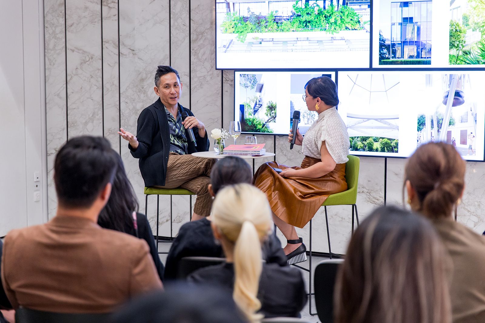 Alan Tay and Asih Jenie in conversation