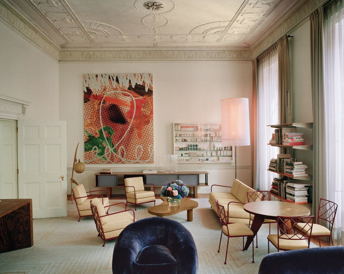 Maja Hoffman’s London home by India Mahdavi (Photo: Instagram/@collectorwalls)