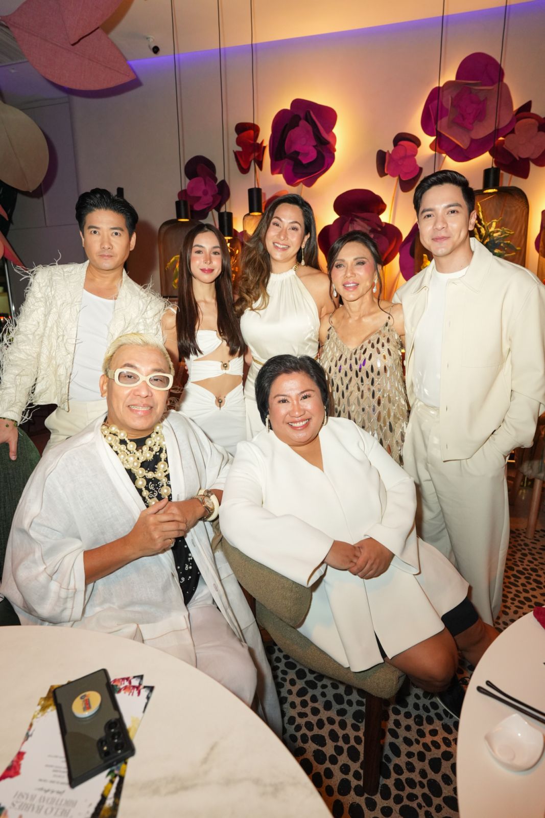 Tim Yap, Julia Barretto, Cristalle Belo-Pitt, Dr Vicki Belo, Alden Richards, Jojie Dingcong, Garlic Garcia (Photo: Daniel Tan)