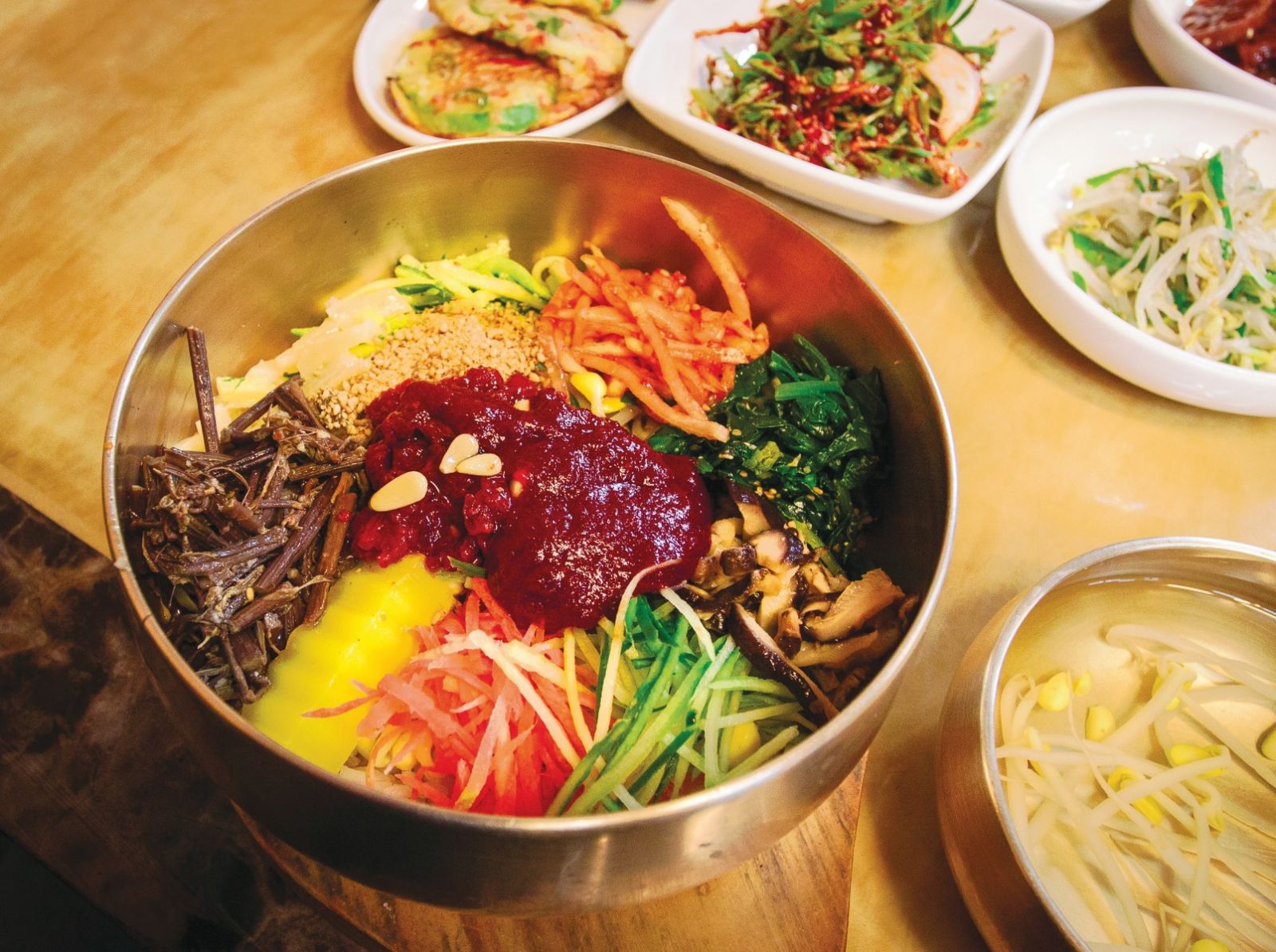 Traditional Korean bibbimbap from Jeonju.