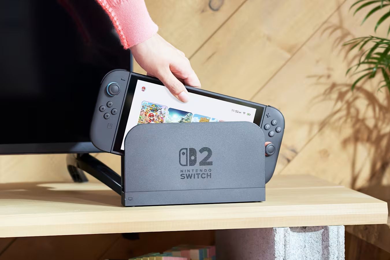 The Switch 2 comes with a dock and supports 4K TVs [Photo: Nintendo]