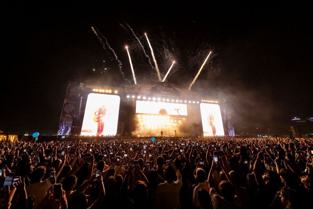 MUMBAI, INDIA - MARCH 8: Shawn Mendes performs at Lollapalooza India 2025 on March 8, 2025 in Mumbai, India. (Photo by Matt Jelonek/Getty Images)
