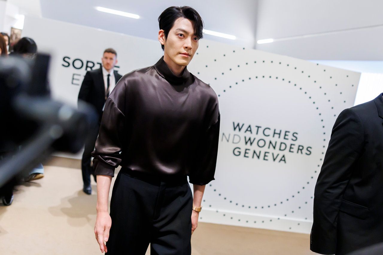 Kim Woo Bin at Watches and Wonders GENEVA, in Geneva, Switzerland, Wednesday, April 2, 2025. The Master Event of the Watches and Wonders ecosystem brings together the leading names of the Watchmaking and luxury industry from April 1 to April 7, 2025 at Geneva Palexpo. (WWGF/KEYSTONE/$143302102212#1$)