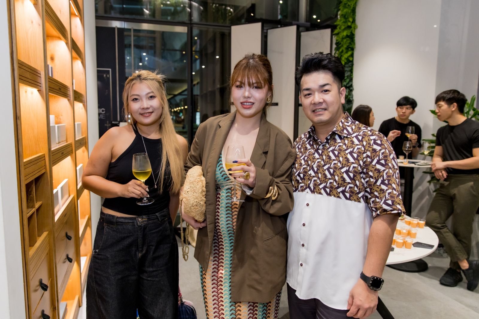 Vivan Wang, Danielle Ma and Ernest Quek