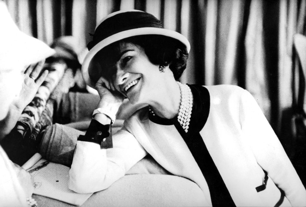 UNSPECIFIED : fashion designer Coco Chanel (1883-1971) , c. early 50's (Photo by Apic/Getty Images)