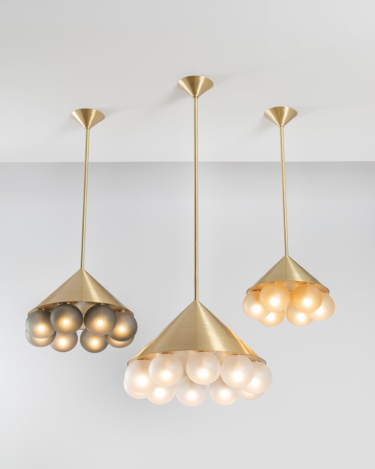 The Sklo Peak chandelier, one of the new arrivals at Sol Luminaire