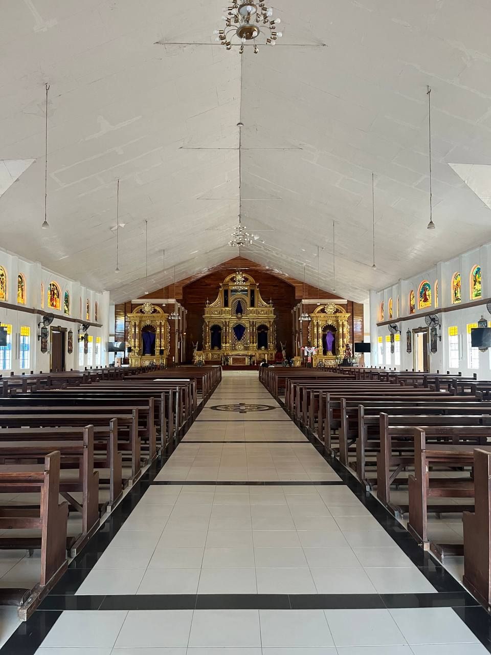Inside the Saint Lucy Church