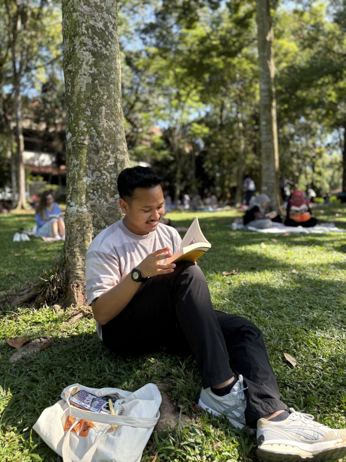 Reading in parks feels like the most natural thing to do