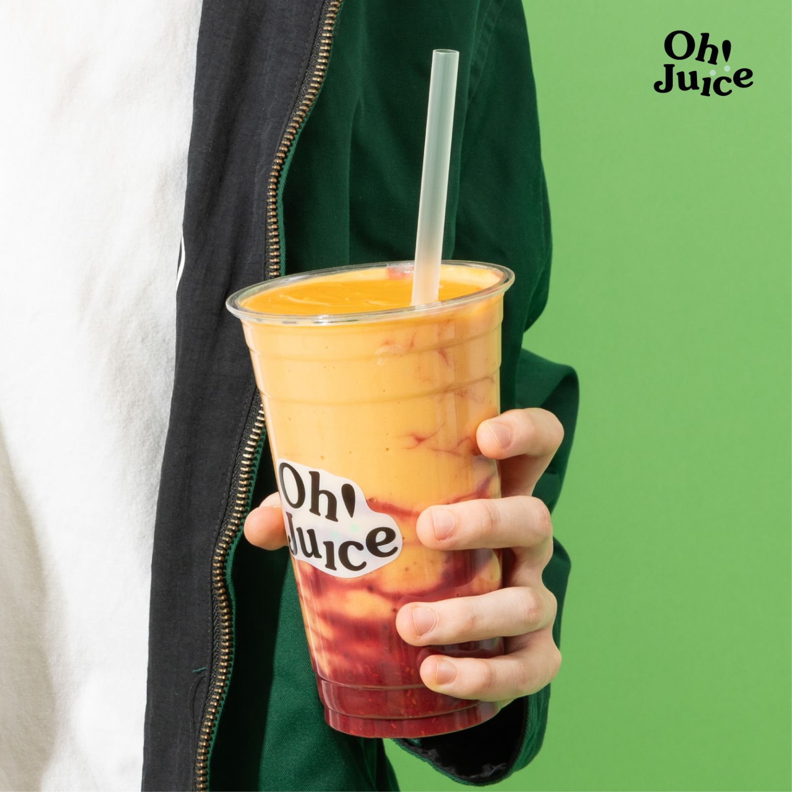 Oh! Juice แบรนด์สมูทตี้พรีเมียม ที่เน้นผลไม้สดจากฟาร์มของตัวเอง ไม่เติมน้ำตาล ไม่ใส่สารปรุงแต่ง พร้อมเติมเต็มด้วยซูเปอร์ฟู้ด วิตามินบูสต์ และคอลลาเจนคุณภาพสูง (ภาพ: Facebook.com / Ohjuice.thailand)