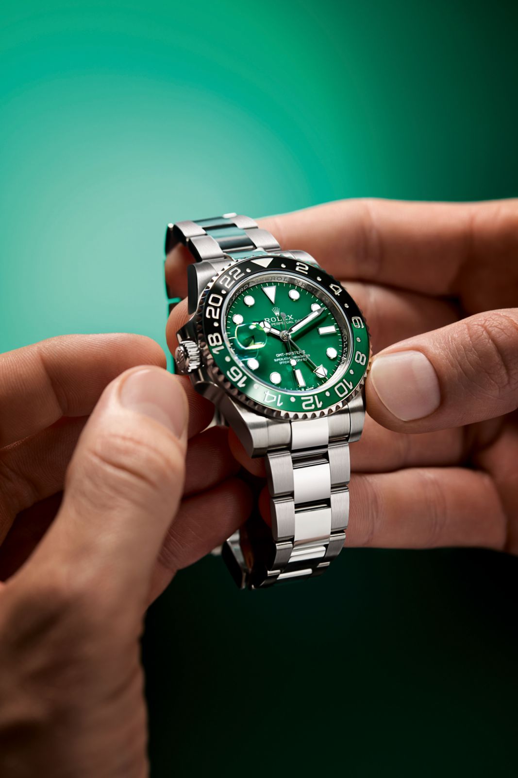 Cerachrom makes its appearance as the dial of the new Rolex GMT Master-II seen on Watches and Wonders 2025