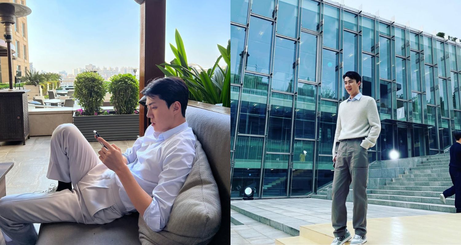 King of Casual Cool. Even in downtime, Sehun never looked like he was trying too hard. Oversized button-downs, relaxed denim, and clean trainers defined his looks. It was normcore, elevated—with an eye for fabric, fit, and finish. Here was a man who could turn a trip to the convenience store into a photoshoot (Photos: @oosehun/Instagram)