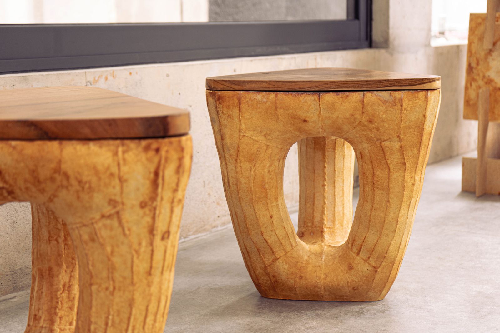 The modular Shrum stool by Mycotech Lab