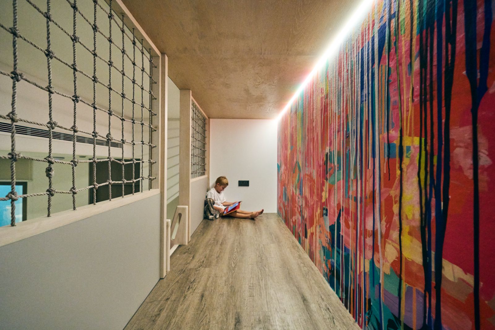 A secret hideout in the townhouse’s playroom