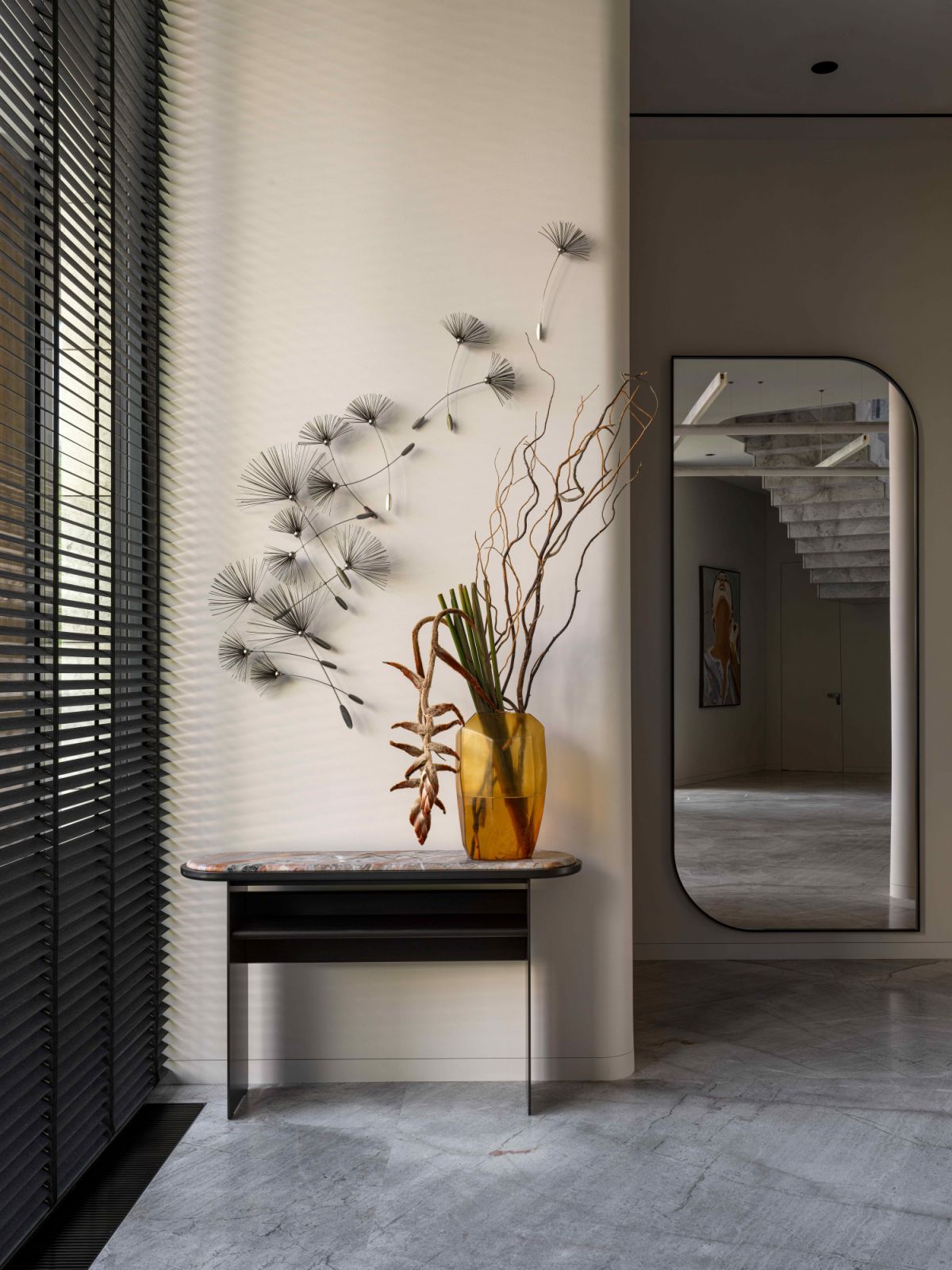 A distinctive wall-finishing technique that gives the surface a matte, suede-like texture