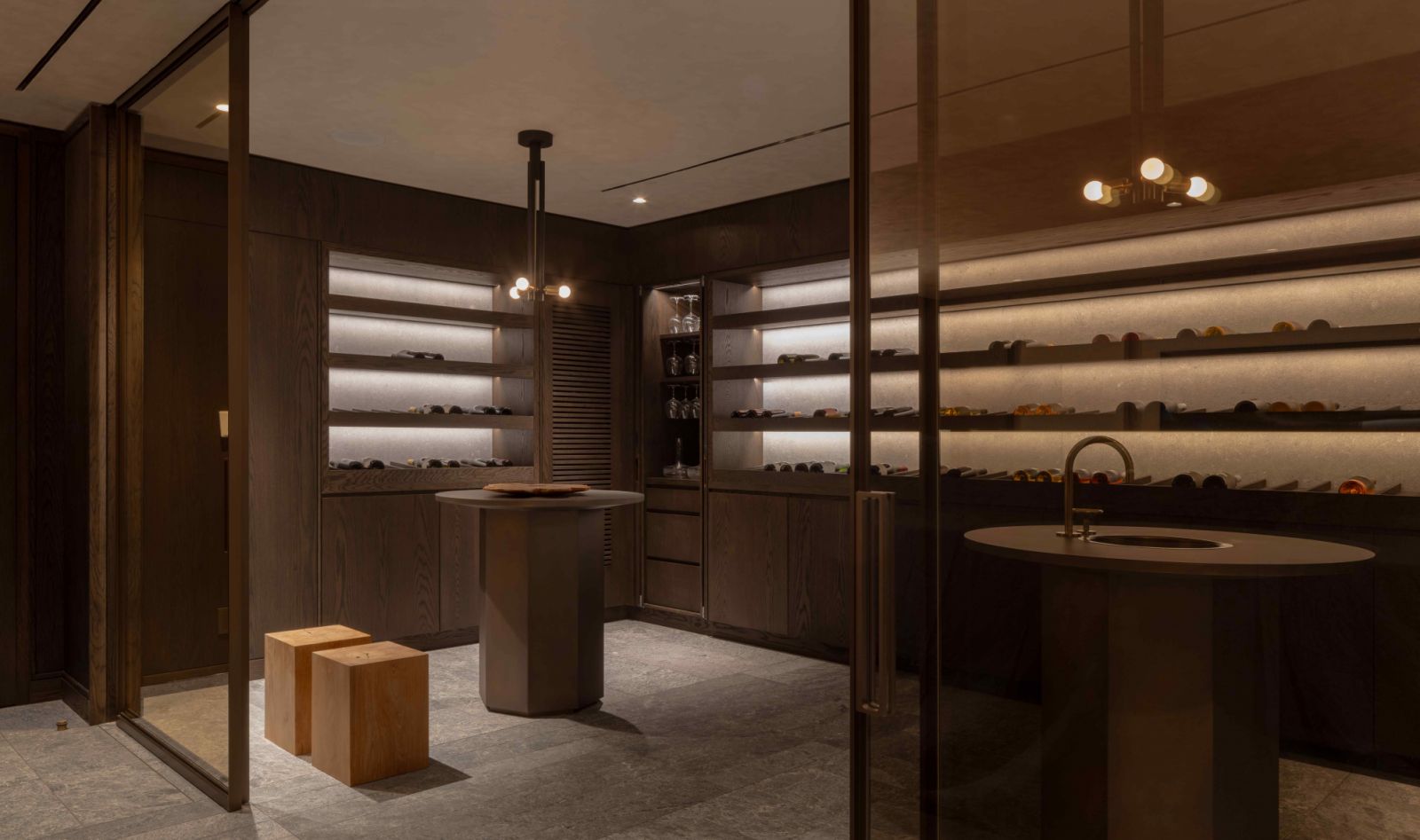 The wine cellar