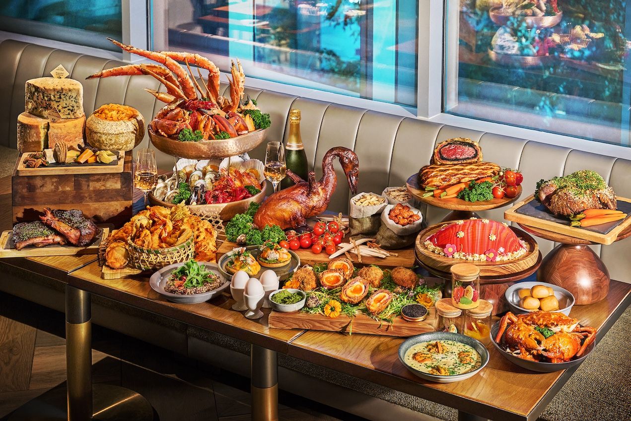 Estate's grand Easter buffet spread