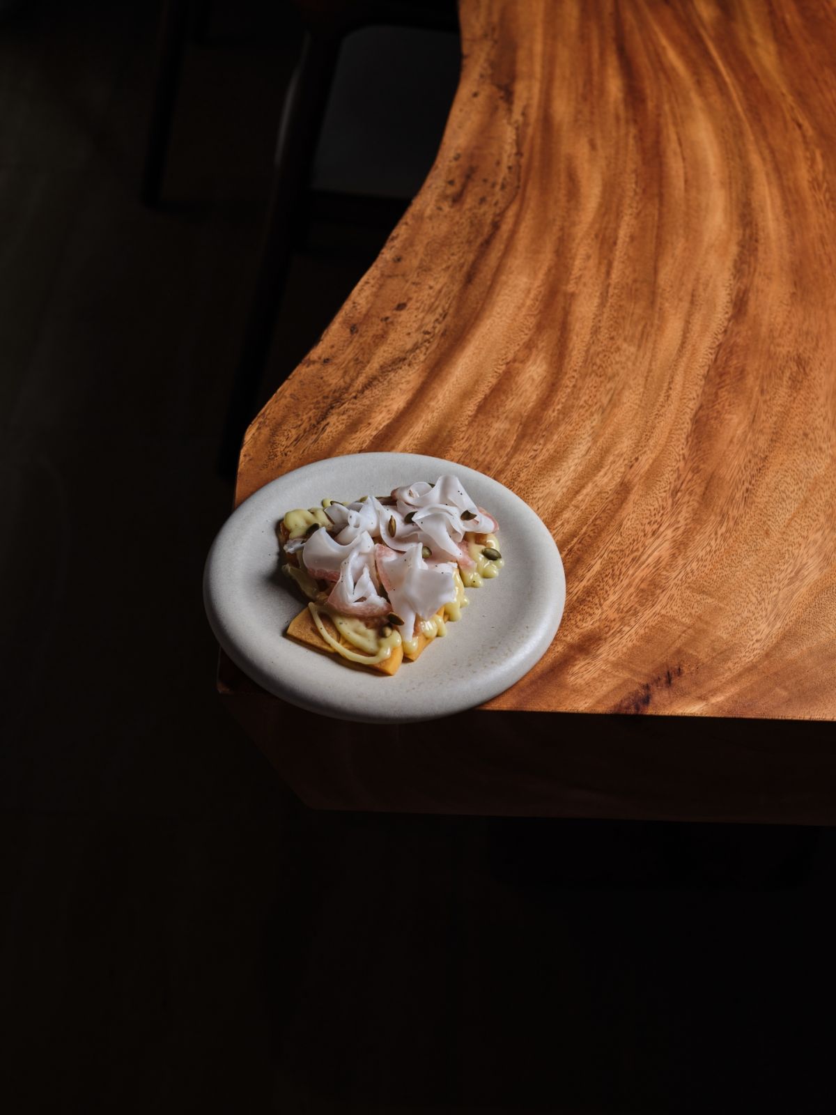 Juniper by Josh Boutwood - Persimmon, pumpkin seed & lardo