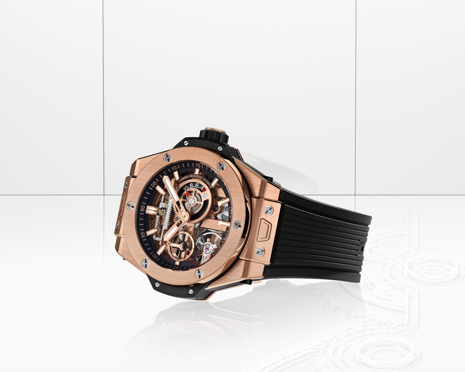 Hublot Big Bang Meca-10 in King Gold. In the 1980s, the manufacture had the audacity to pair “cheap” rubber with gold and sold it as a luxury watch.