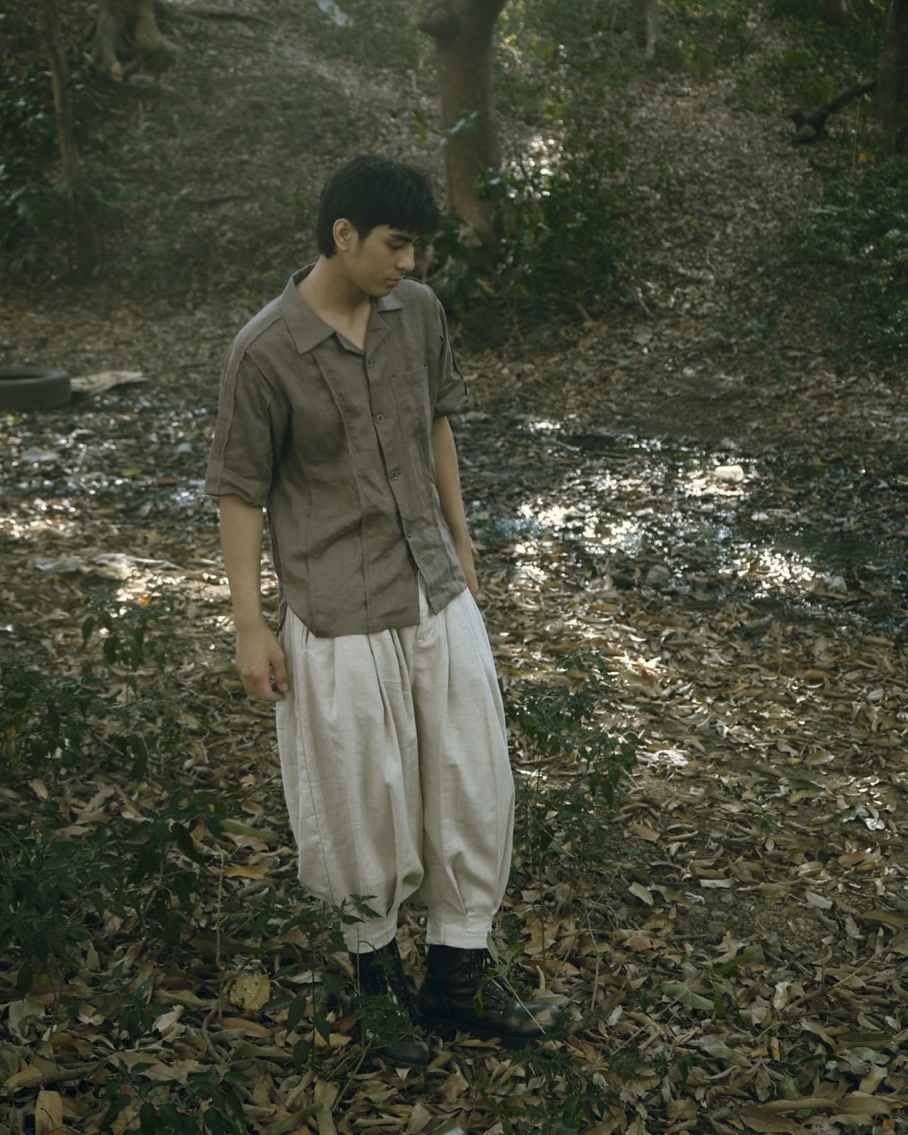 A look from Collection III.V by Construction Layers (Photo: Courtesy of PHx Fashion Group)