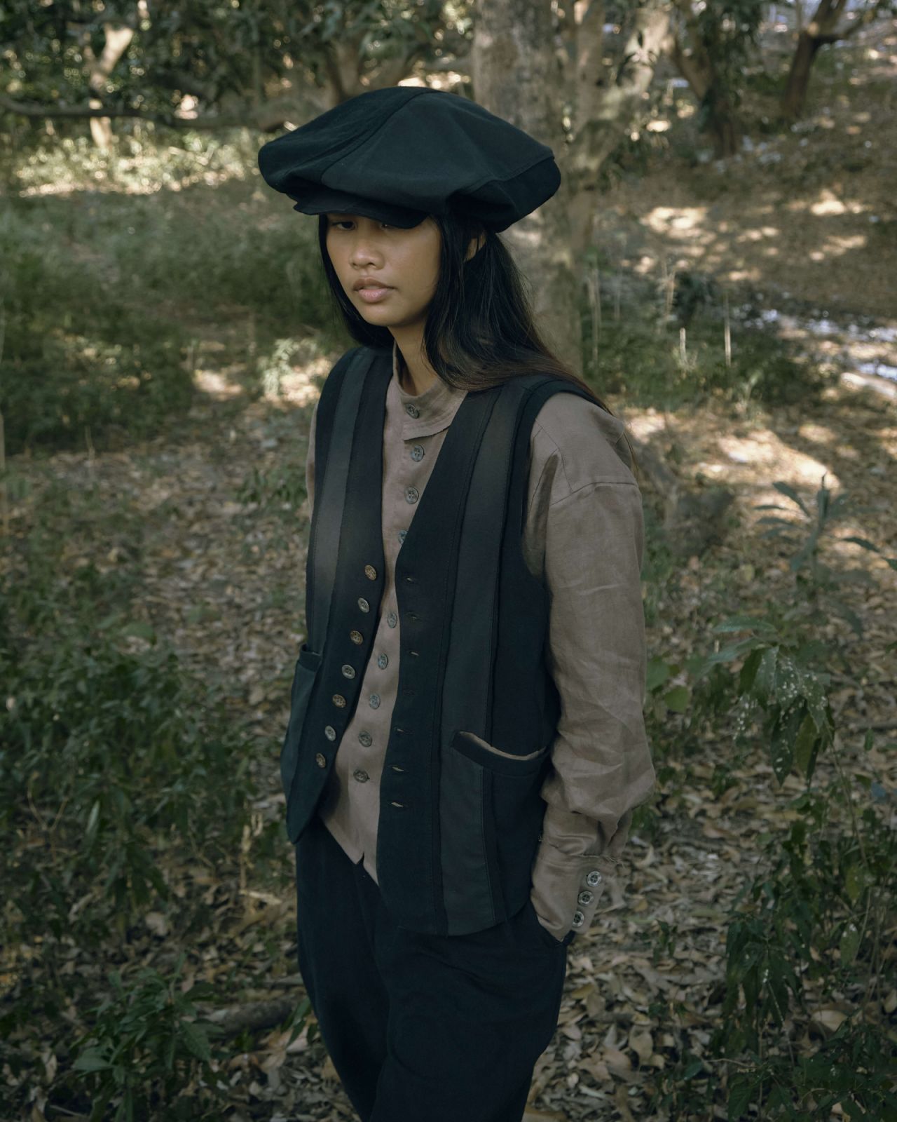 A look from Collection III.V by Construction Layers (Photo: Courtesy of PHx Fashion Group)