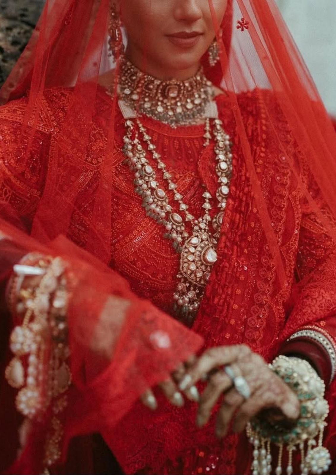A North Indian bride (Photo: courtesy of Instagram / @wedmegood / Gautam Khullar Photography)
