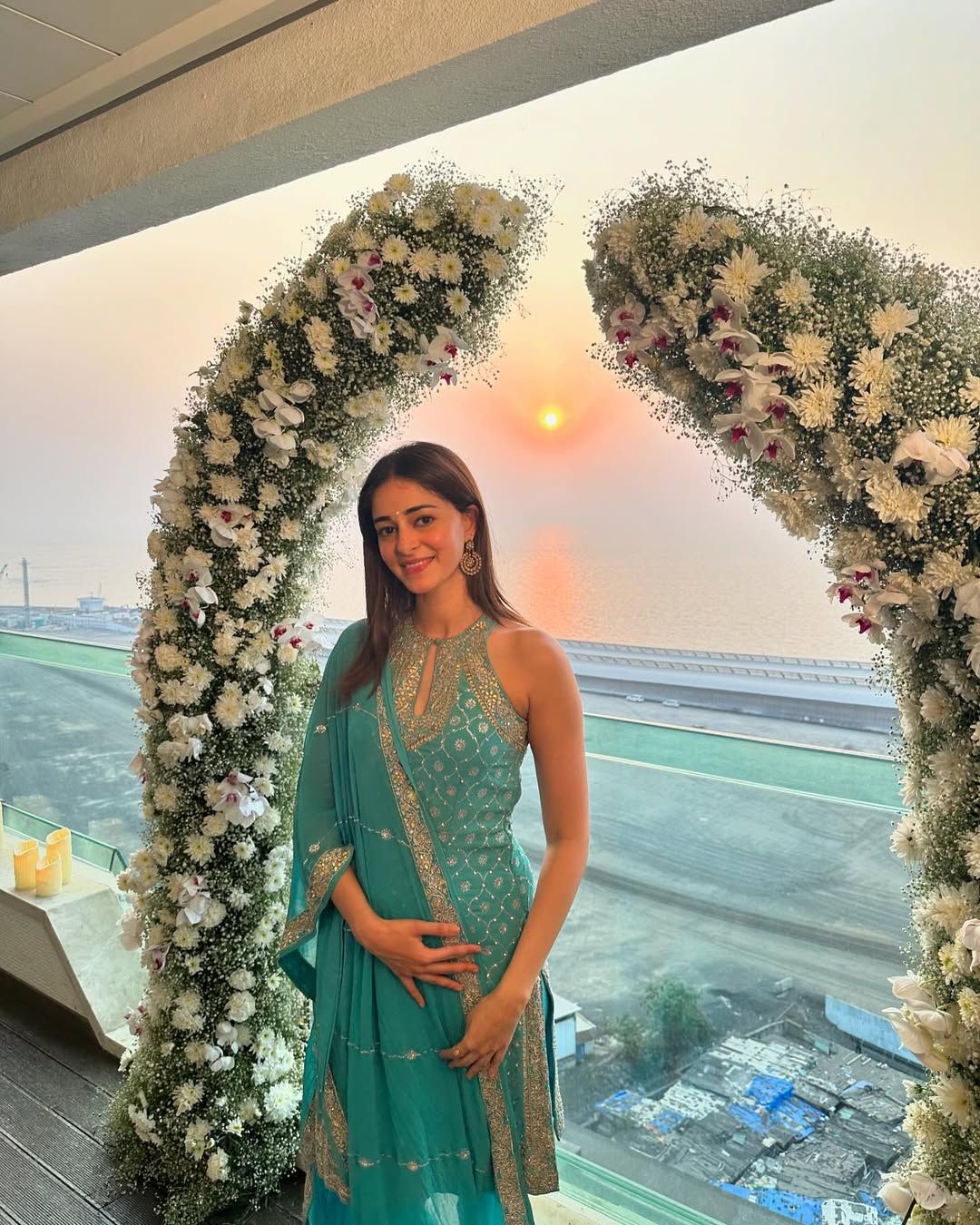 Bollywood actor Ananya Panday at a friend’s wedding (Photo: courtesy of Instagram / @ananyapanday)