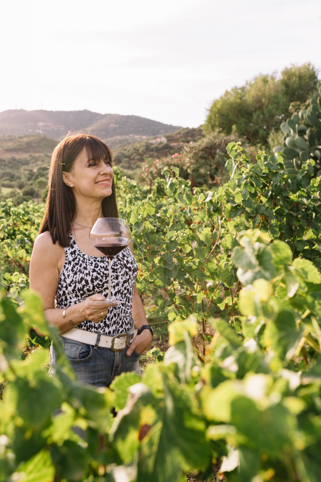 Co-owner Giuliana Dalla Longa at the vineyard