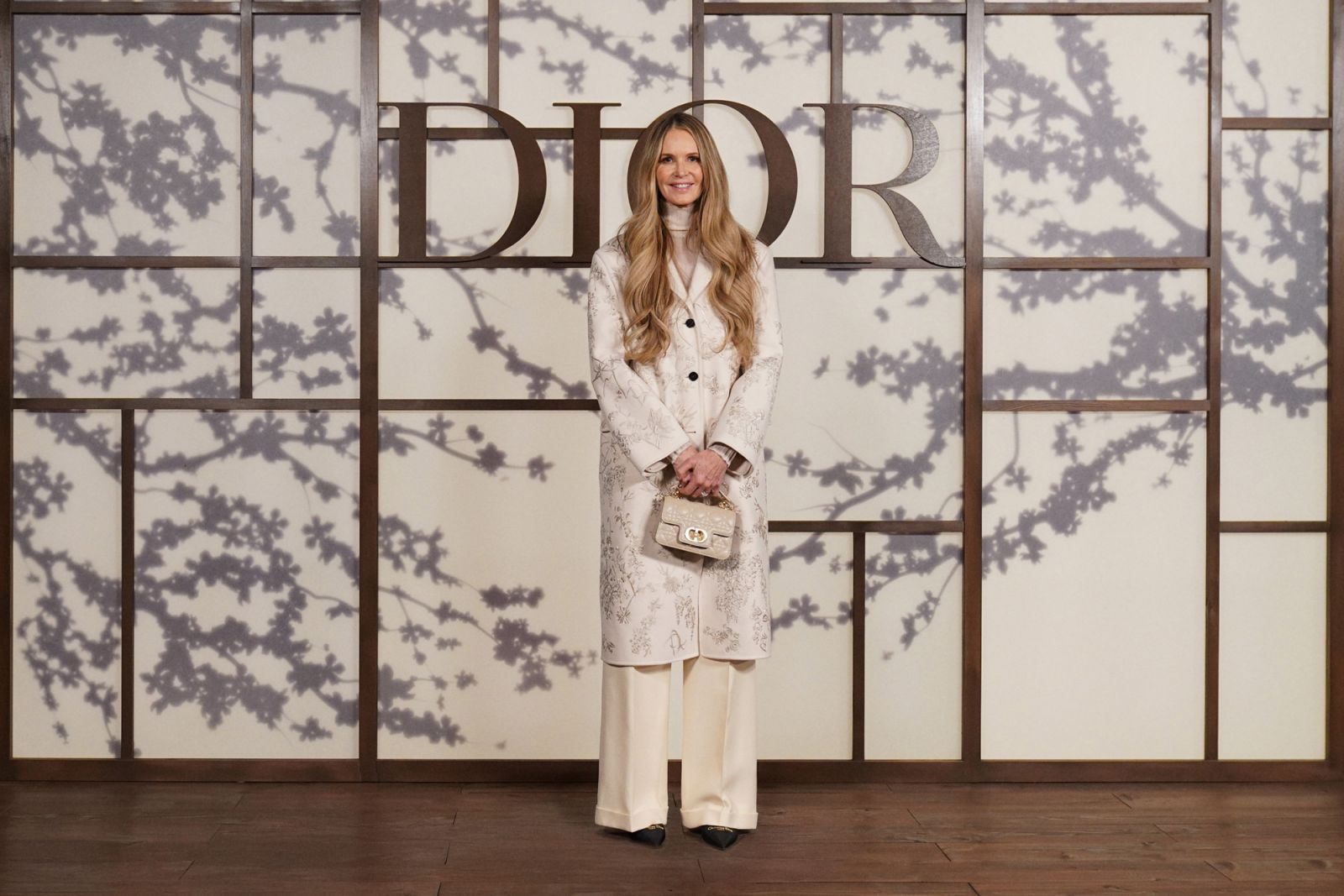KYOTO, JAPAN – 15 April: Elle Macpherson attends the Dior Fall 2025 show at Toji Temple in Kyoto. (Photo by Tomohiro Ohsumi/Getty Images for Christian Dior)